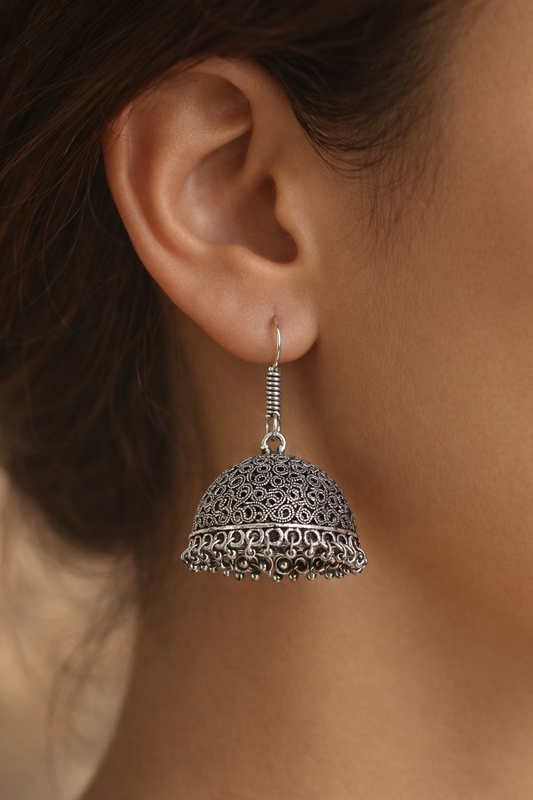 Zaira Classic Dome Jhumka Earrings