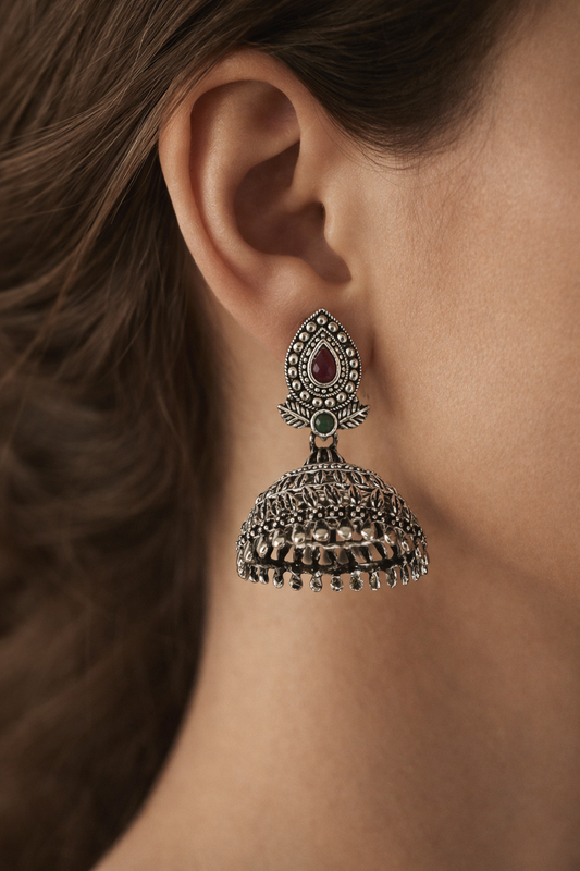 Raina Teardrop Jhumka Earrings
