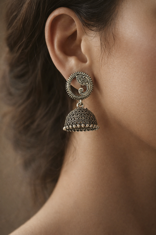 Viraasat Paisley Jhumka Earrings