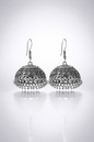 Sana Leaf Engraved Jhumka Earrings