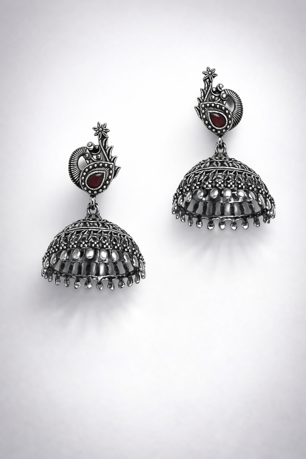 Meher Peacock Jhumka Earrings