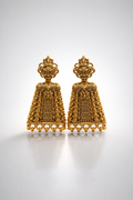 Sri Mahalakshmi Classic Temple Jhumkas