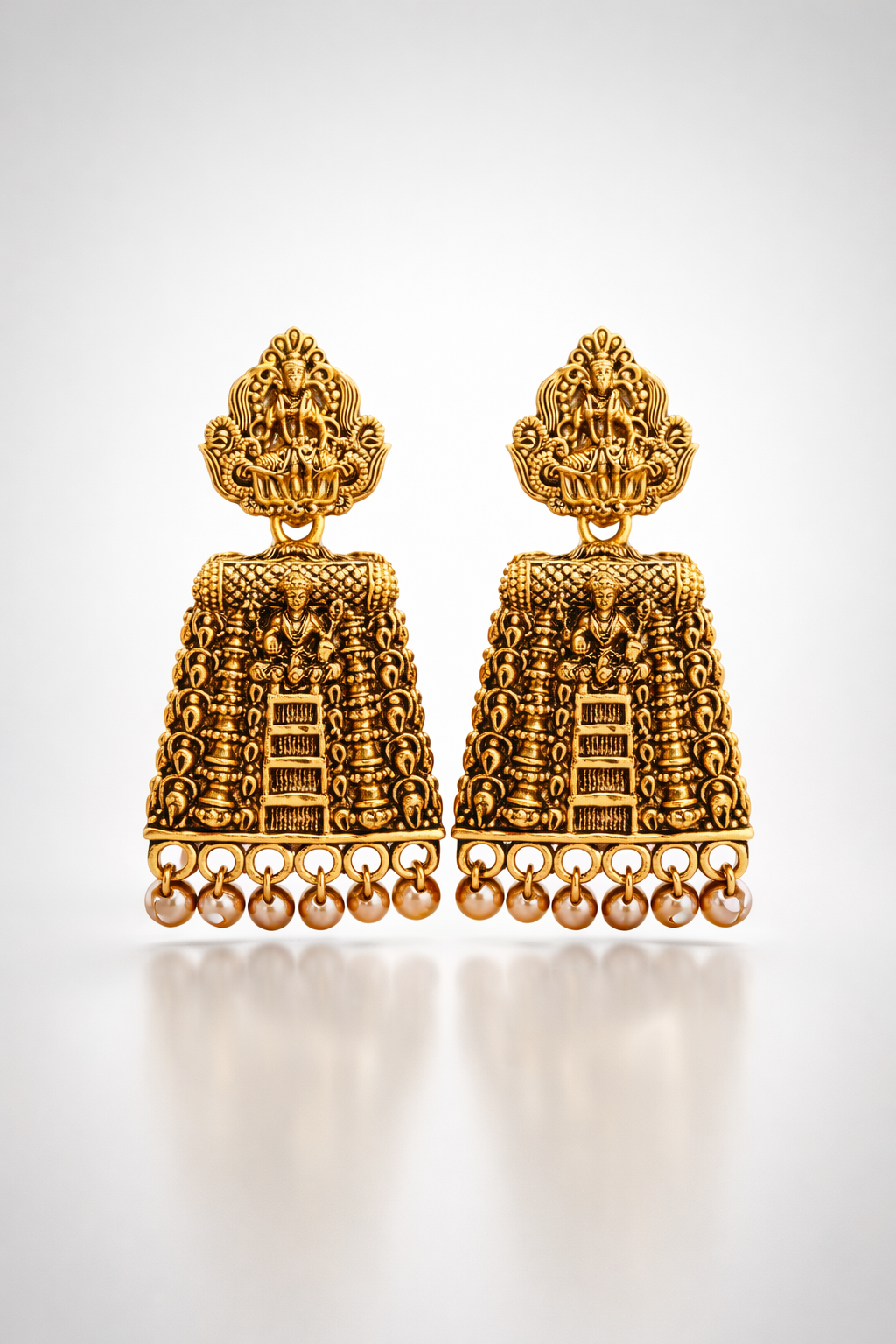 Sri Lakshmi Pearl Heritage Temple Jhumkas