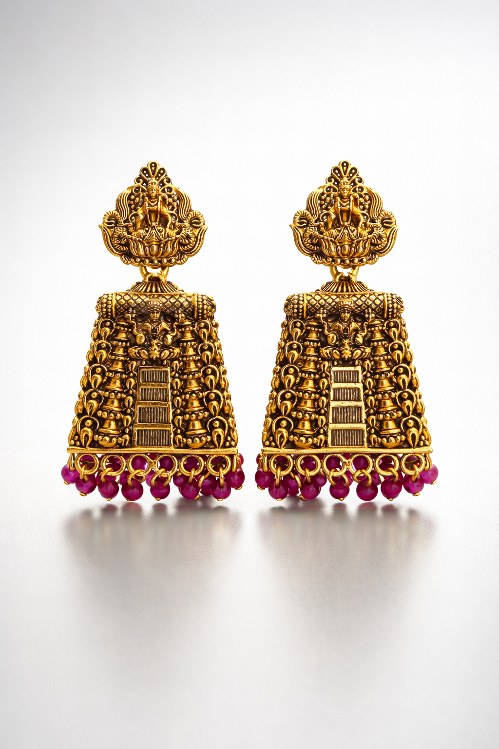 Sri Mahalakshmi Antique Temple Jhumkas