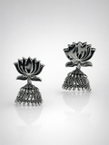 Nysa Lotus Dome Jhumka Earrings
