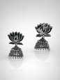 Nysa Lotus Dome Jhumka Earrings