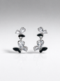 Crystal Butterfly Drop Earrings