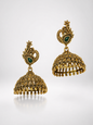 Vanya Peacock Filigree Jhumka Earrings