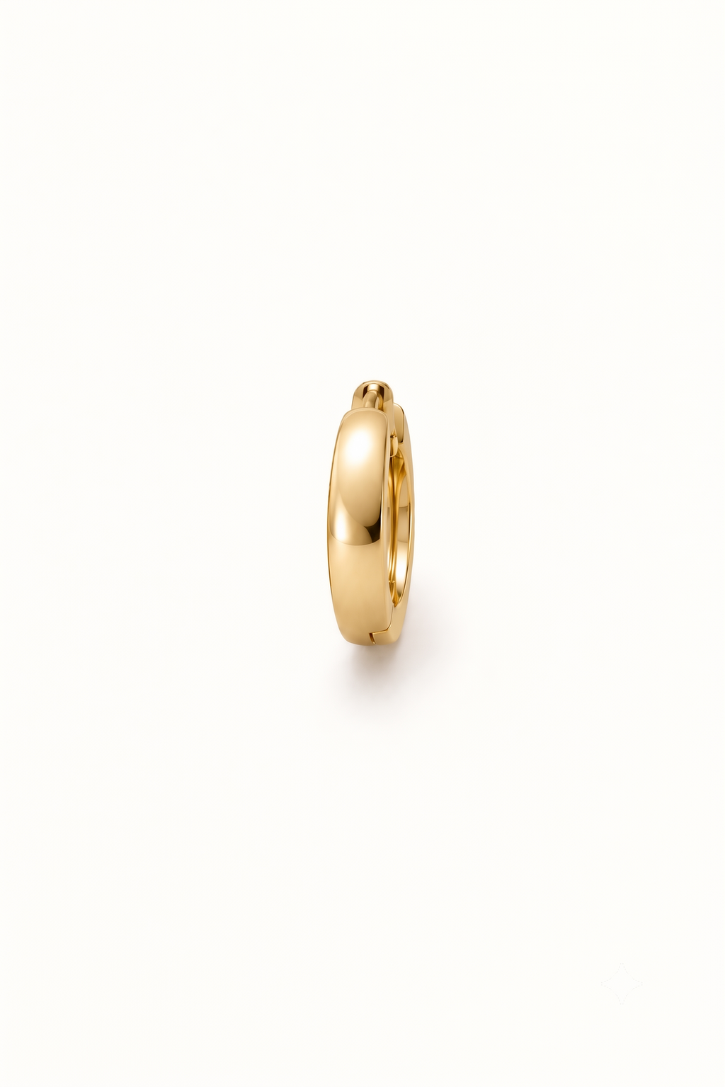 Men’s Gold Curvy Huggie  Hoop