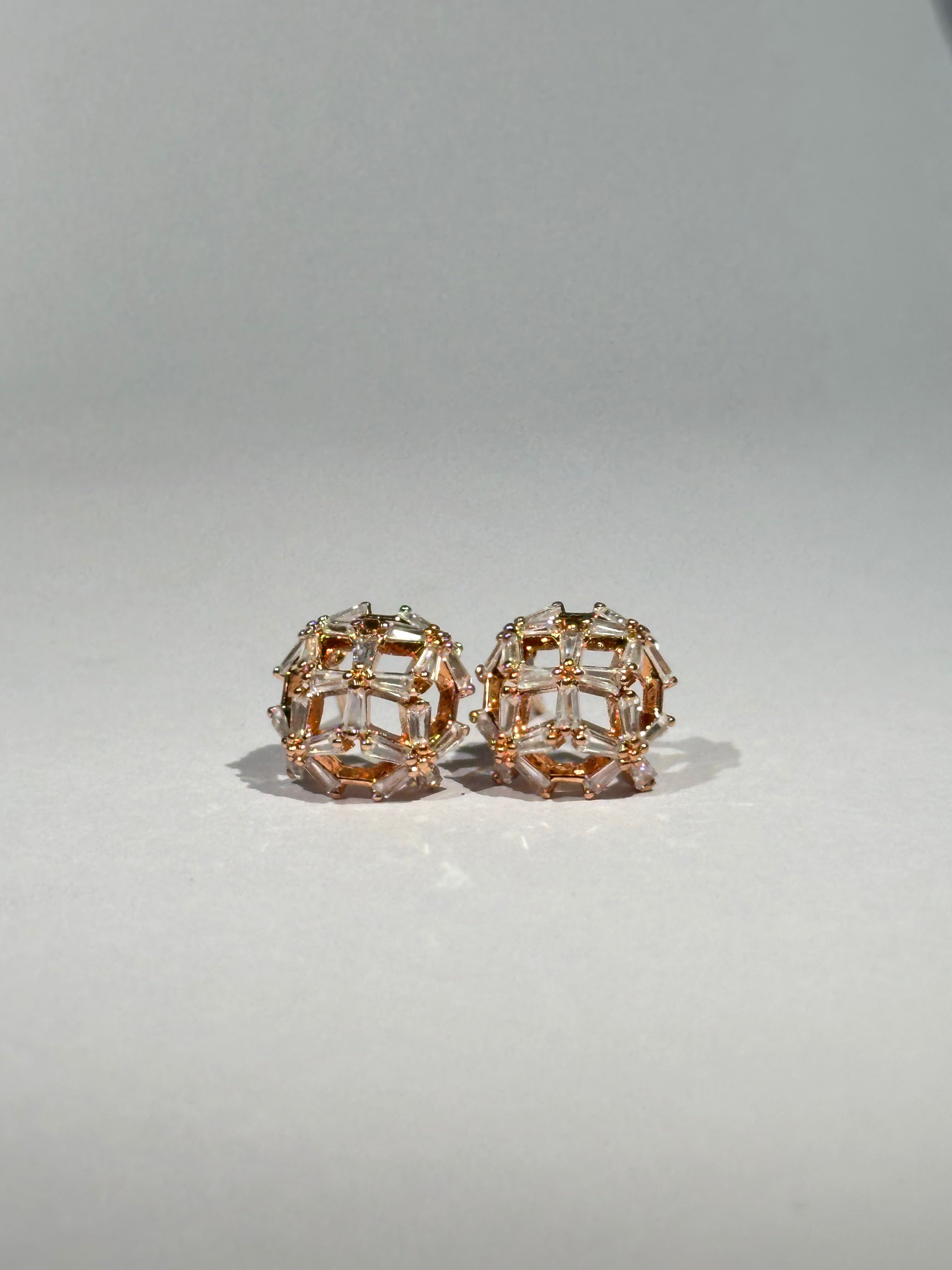 Crystal Dome Luxe Studs