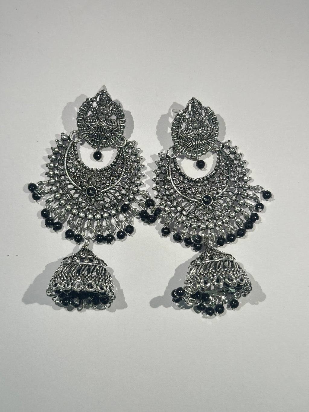 Antique Lakshmi Long Jhumkas
