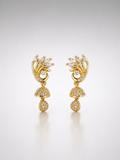 Regal Peacock Jhumka Drop Earrings