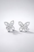 Celeste Flutter Silver Stud Earrings