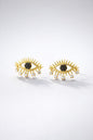 Mystic Eye Gold Stud Earrings