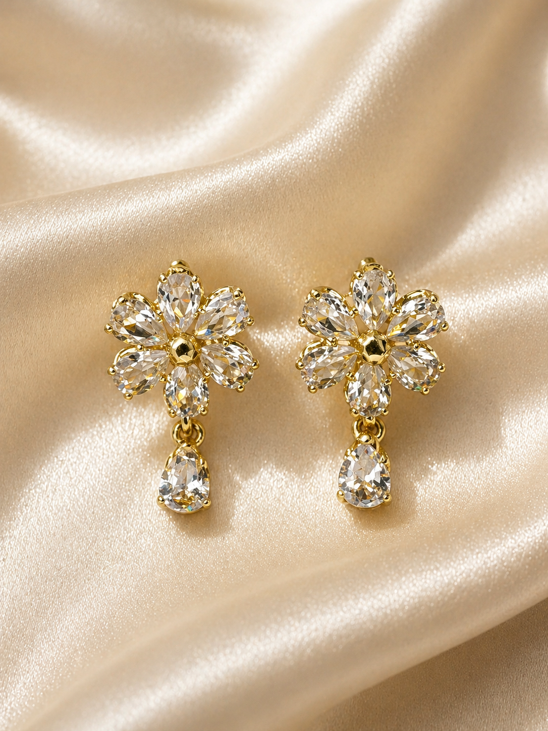 Celeste Bloom Crystal Earrings