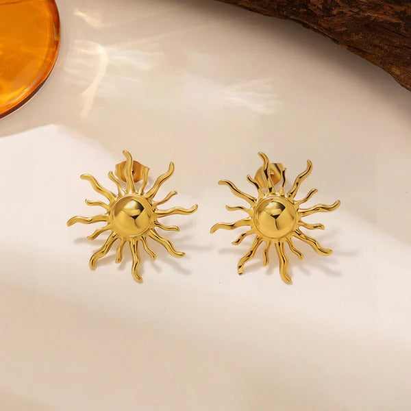 Aurora Sunburst Stud Earrings