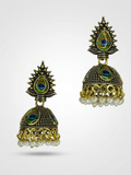 Mayura Pearl Drop Jhumka Earrings