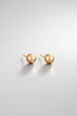 Classic Sphere Gold Stud Earrings