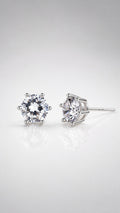 Classic Solitaire Stud Earrings