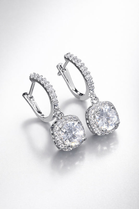 Halo Drop Huggie Earrings