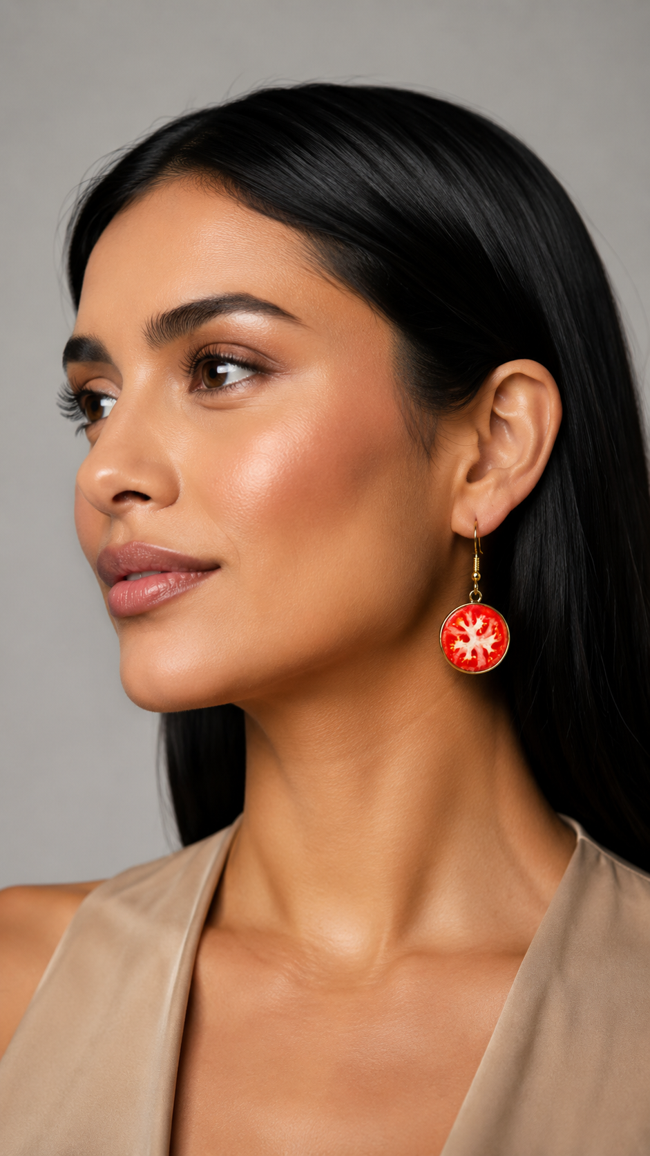 Tomato Pop Statement Drop Earrings