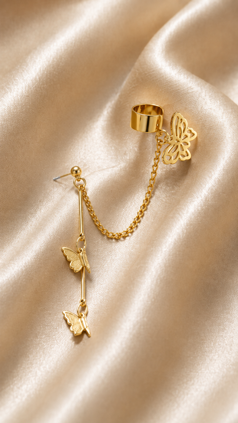 Butterfly Chain Ear Cuff