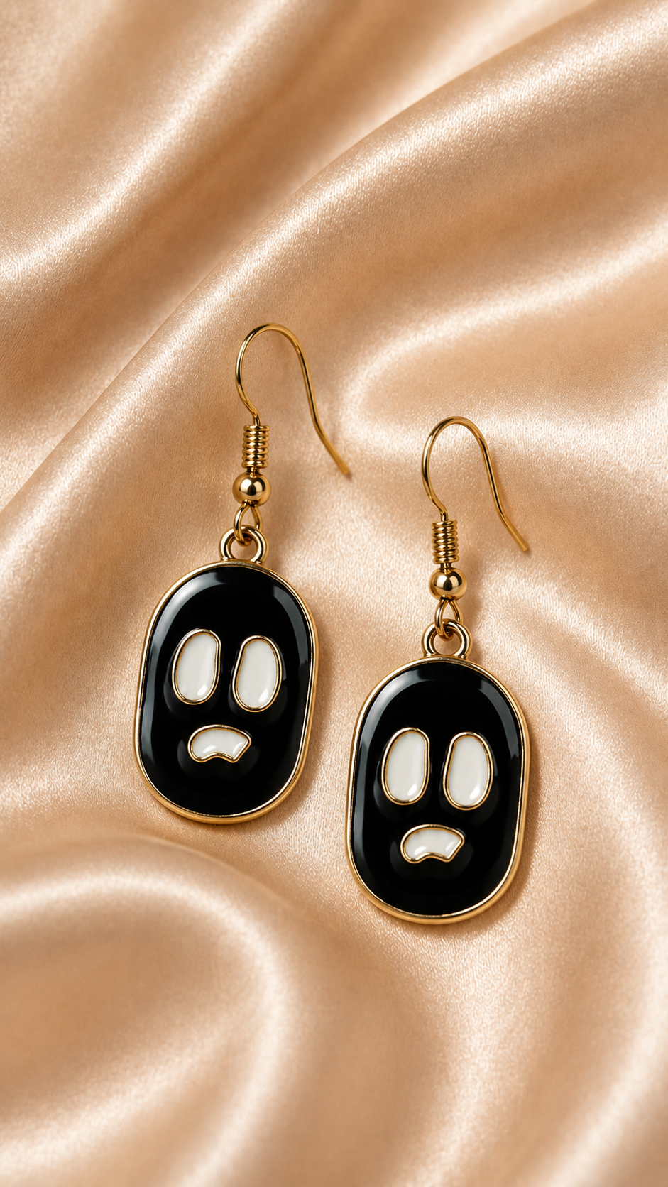 Midnight Mood Face Drop Earrings