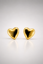 Classic Puffy Heart Stud Earrings