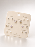 7 Days Stud Earrings Set