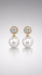 Pearl Radiance Halo Drop Earrings