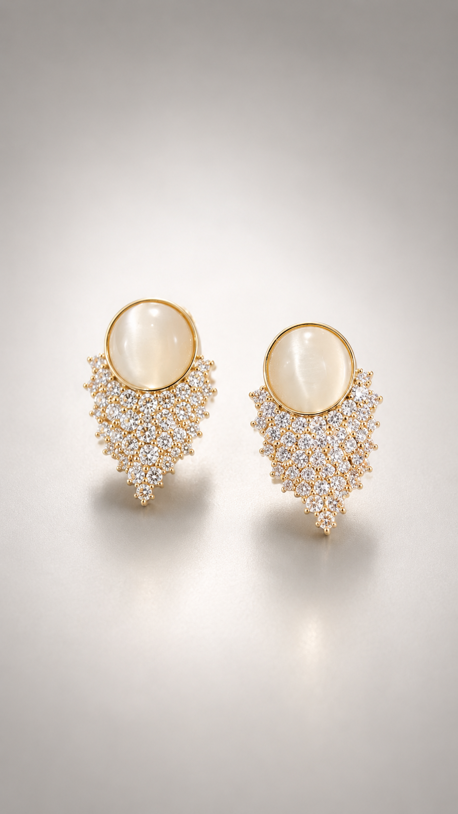 Crystal Cluster Stud Earrings