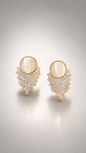 Crystal Cluster Stud Earrings