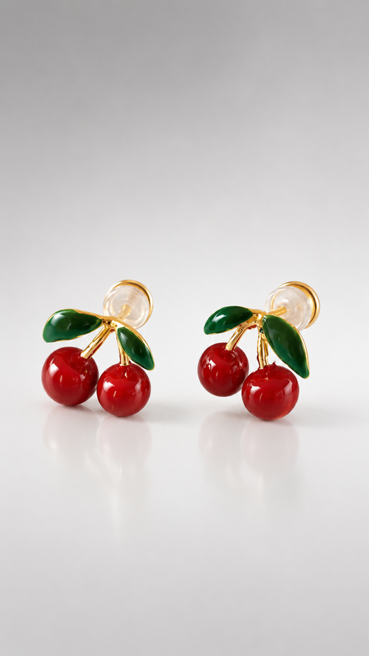 Cherry Stud Earrings