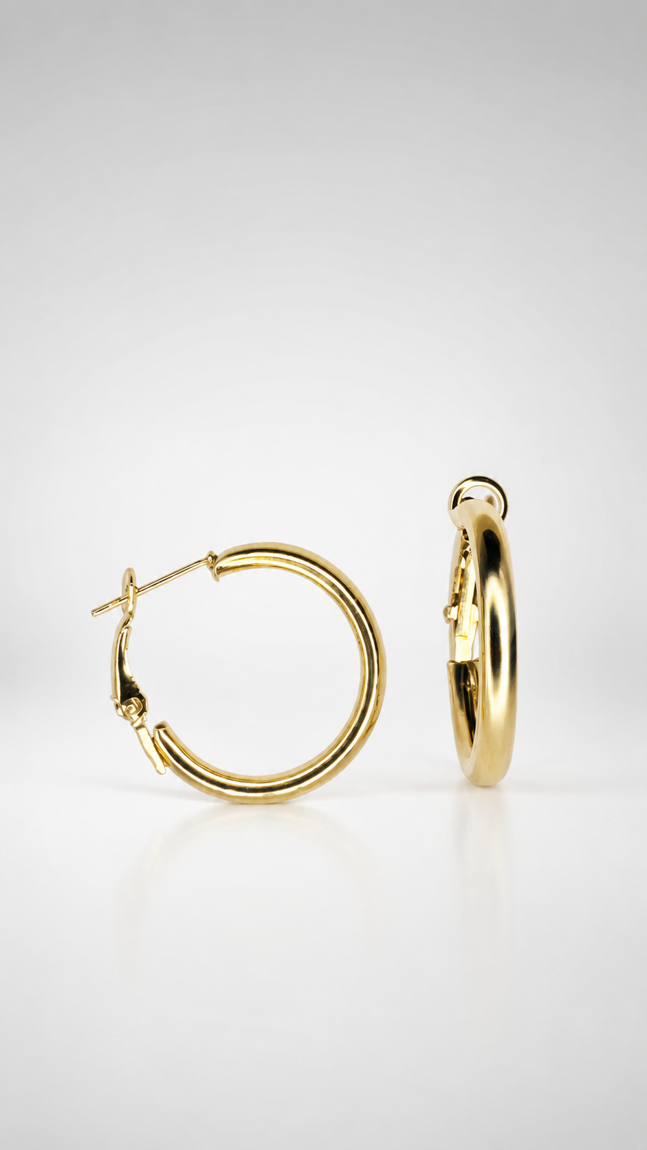Golden Orbit Hoop Earrings