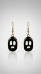 Midnight Mood Face Drop Earrings