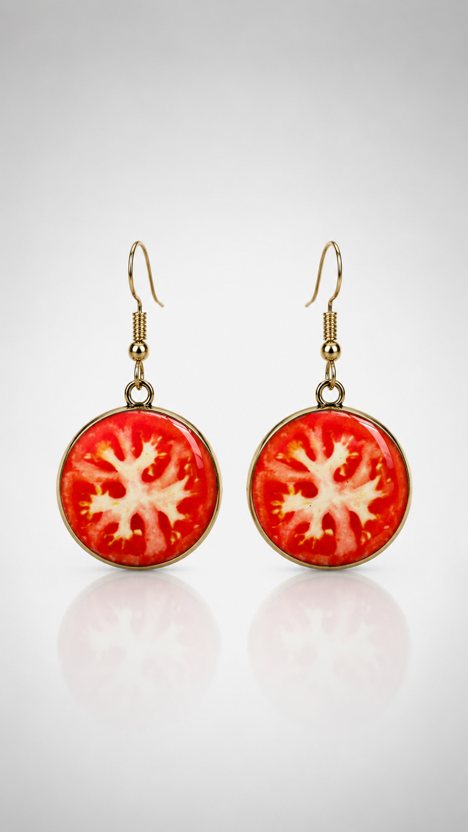 Tomato Pop Statement Drop Earrings