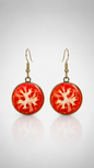 Tomato Pop Statement Drop Earrings