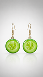 Cucumber Fresh Statement Drop Earrings